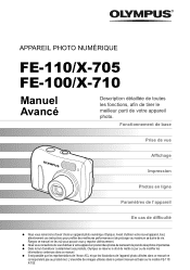 Olympus FE110 FE-110 Manuel Avancé (Français)