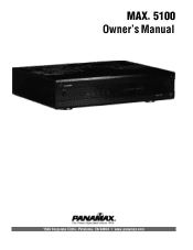 Panamax M5100 Owners Manual