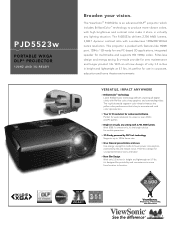 ViewSonic PJD5523w PJD5523w Datasheet Low Res (English, US)