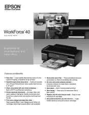 Epson WorkForce 40 Product Brochure
