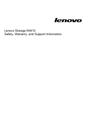 Lenovo Storage N4610 (English) Safety and Warranty Guide - Lenovo Storage N4610