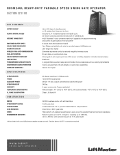 LiftMaster HDSW24UL HDSW24UL Data Sheet