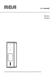 RCA TH1814 Owner/User Manual
