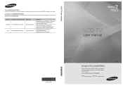 Samsung LN55C750R2F User Manual (user Manual) (ver.1.0) (Korean)