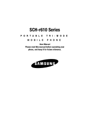 Samsung SCH-R610 User Manual (user Manual) (ver.f3) (English)