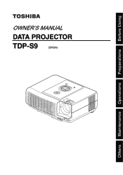 Toshiba TDP-S9 Owners Manual