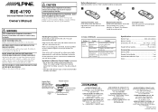 Alpine RUE-4190 Owners Manual