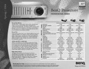 BenQ MP780 ST Projector Product Guide - Professional Line