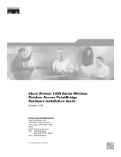 Cisco AIR-BR1310G-E-K9 Hardware Installation Guide