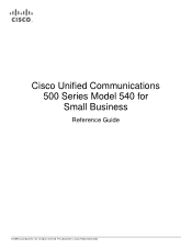 Cisco UC540W-BRI-K9 Brochure