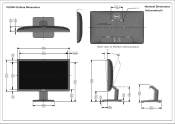 Dell E1914H Dell  Monitor  Outline Drawing