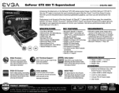 EVGA GeForce GTX 550 Ti Superclocked PDF Spec Sheet