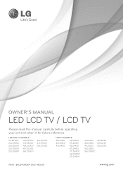 LG 55LD520 Owner's Manual