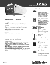 LiftMaster 8165 8165 Sell Sheet Manual