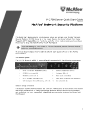 McAfee M-2750 Quick Start Guide