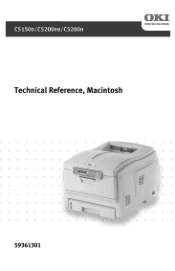 Oki C5150n Technical Reference, Macintosh
