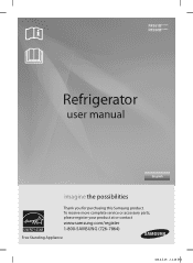 Samsung RF261BIAESR User Manual Installation Guide Included Ver.1.0 (English, French(france), Spanish)