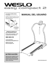 Weslo Easy Compact 2 Treadmill Spanish Manual