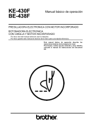 Brother International BE-438F Basic Instruction Manual - Spanish