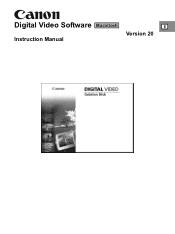 Canon ZR700 Digital Video Software (Macintosh) Ver.20 Instruction Manual