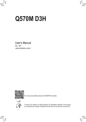 Gigabyte Q570M D3H User Manual