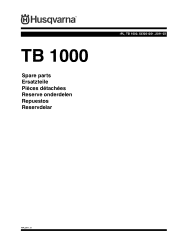 Husqvarna TB 1000 Parts Guide