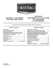 Maytag MEDC200XW Owners Manual