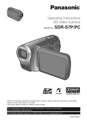 Panasonic SDR-S7K Sd Video Camera - Multi Language