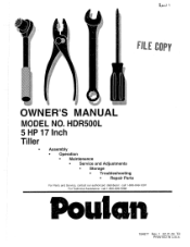 Poulan HDR500L User Manual