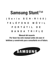 Samsung SCH-R100 User Manual (user Manual) (ver.f6) (Spanish)