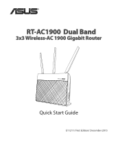 Asus RT-AC1900 ASUS RT-AC1900 QSG Quick Start Guide for English