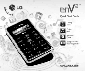 LG VX9100 Maroon Quick Start Guide - English