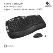 Logitech Wireless Wave Combo MK550 Getting Started Guide