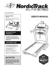 NordicTrack Elite 5750 Treadmill User Manual