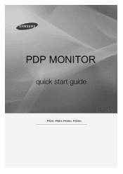 Samsung P50H Quick Start Guide