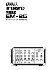 Yamaha EM-85 Owner's Manual (image)