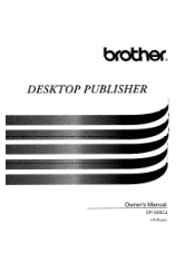 Brother International DP525CJ Users Manual - English