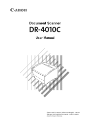 Canon DR-4010C User Manual