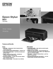 Epson Stylus N11 Product Brochure