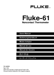 Fluke 61 FE 61 Users Manual