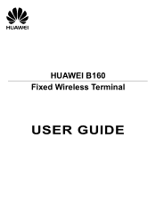 Huawei B160 User Manual