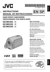 JVC GZ-MG330R Instructions