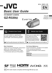 JVC GZ-R320D User Guide
