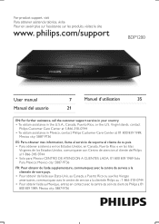 Philips BDP1200 User manual