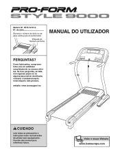 ProForm Style 9000 Treadmill Portuguese Manual