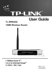 TP-Link TL-WR642G User Guide