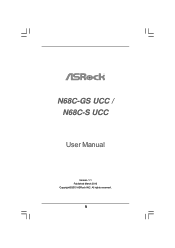 ASRock N68C-S UCC User Manual