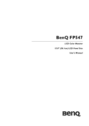 BenQ FP547 User Manual