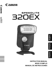 Canon Speedlite 320EX Instruction Manual