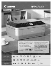 Canon PIXMA MX860 Multifunction  Brochure